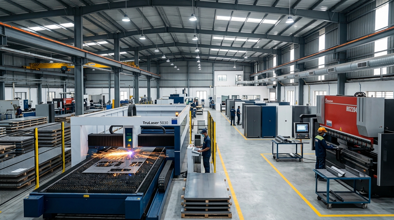 Shyam Brothers Industries Manufacturing Plant - CNC Fiber Laser and Press Brake Facility